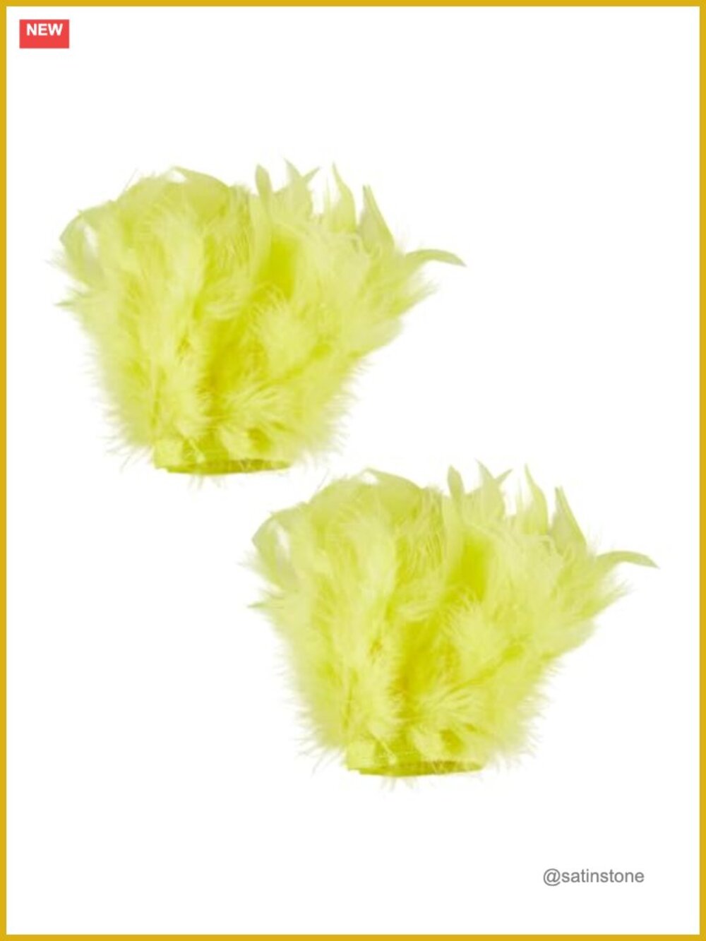 Feather Slap Bracelet Cuffs Set Adjustable Costume Party Wristband